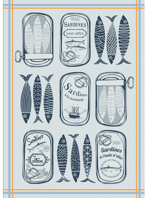 Paño de cocina Sardinas - Kiabi Paño de cocina Sardinas - Kiabi