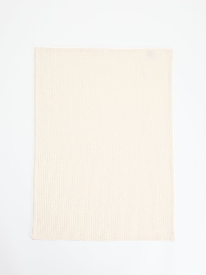 Paño rectangular de nido de abeja Azul - Kiabi