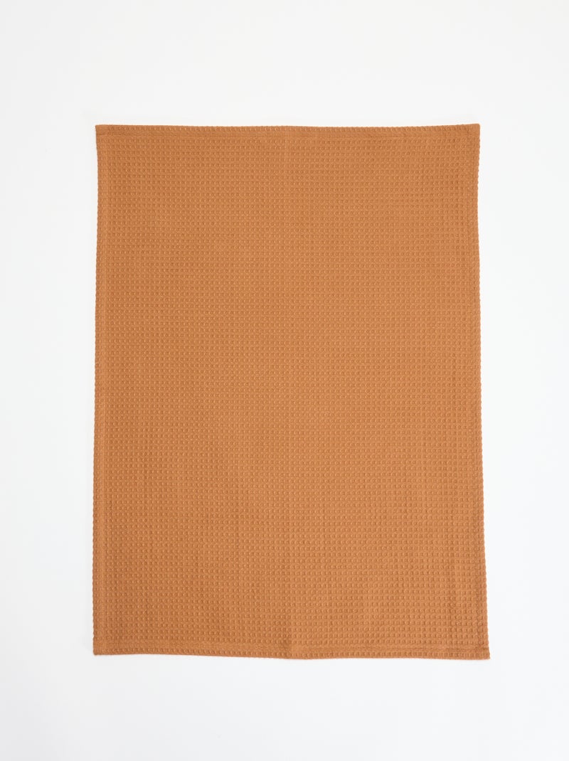 Paño rectangular de nido de abeja Azul - Kiabi