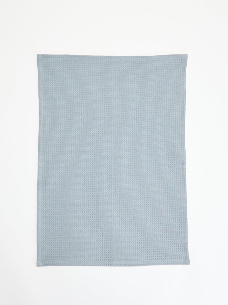 Paño rectangular de nido de abeja Azul - Kiabi