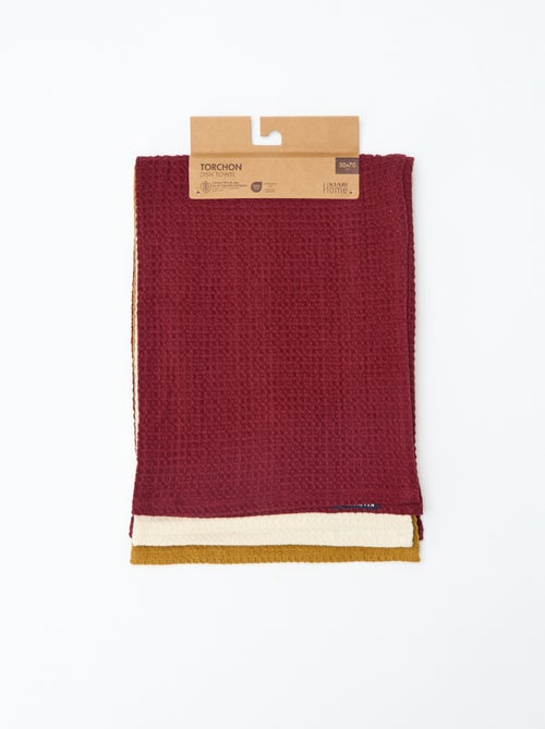 Paño rectangular de nido de abeja - Kiabi