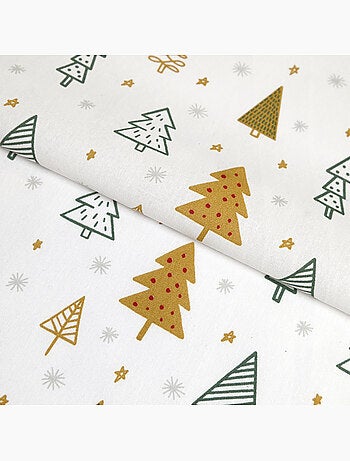 Paños de cocina de algodón con motivos de abetos