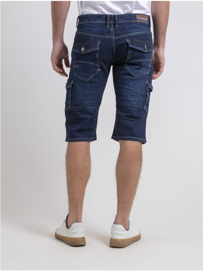 Pantacourt battle vaquero BONACRI DK BLUE Azul marino - Kiabi