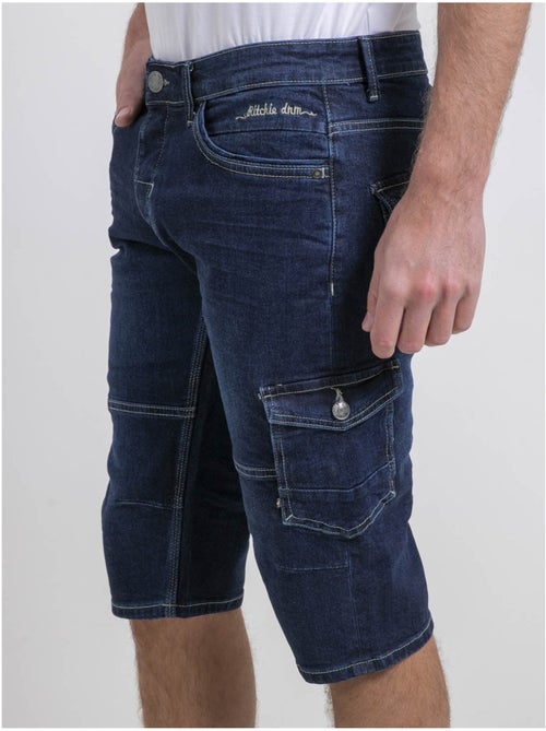 Pantacourt battle vaquero BONACRI DK BLUE - Kiabi