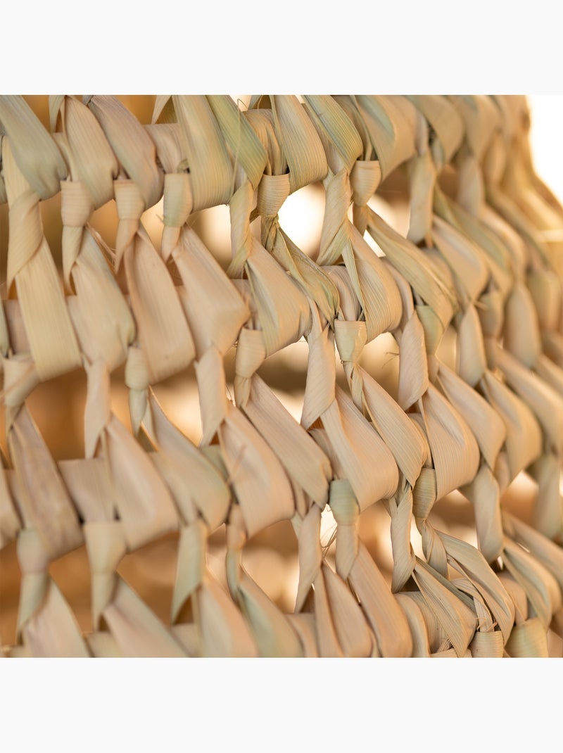 Pantalla cónica de hoja de palmera Beige - Kiabi