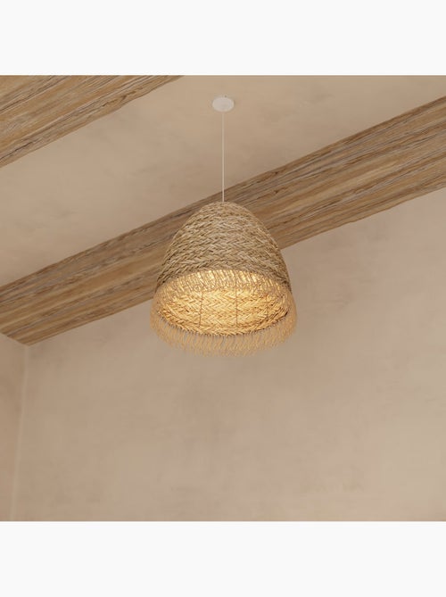 Pantalla de lámpara de caña estilo bohemio - Kiabi