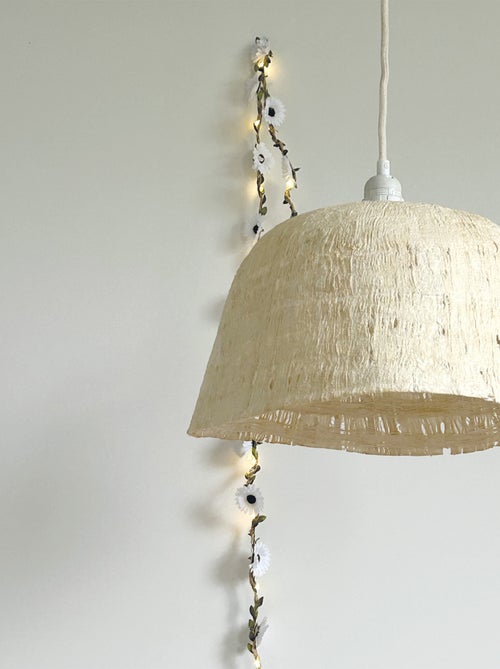 Pantalla de suspensión de papel maché natural D41 - Kiabi