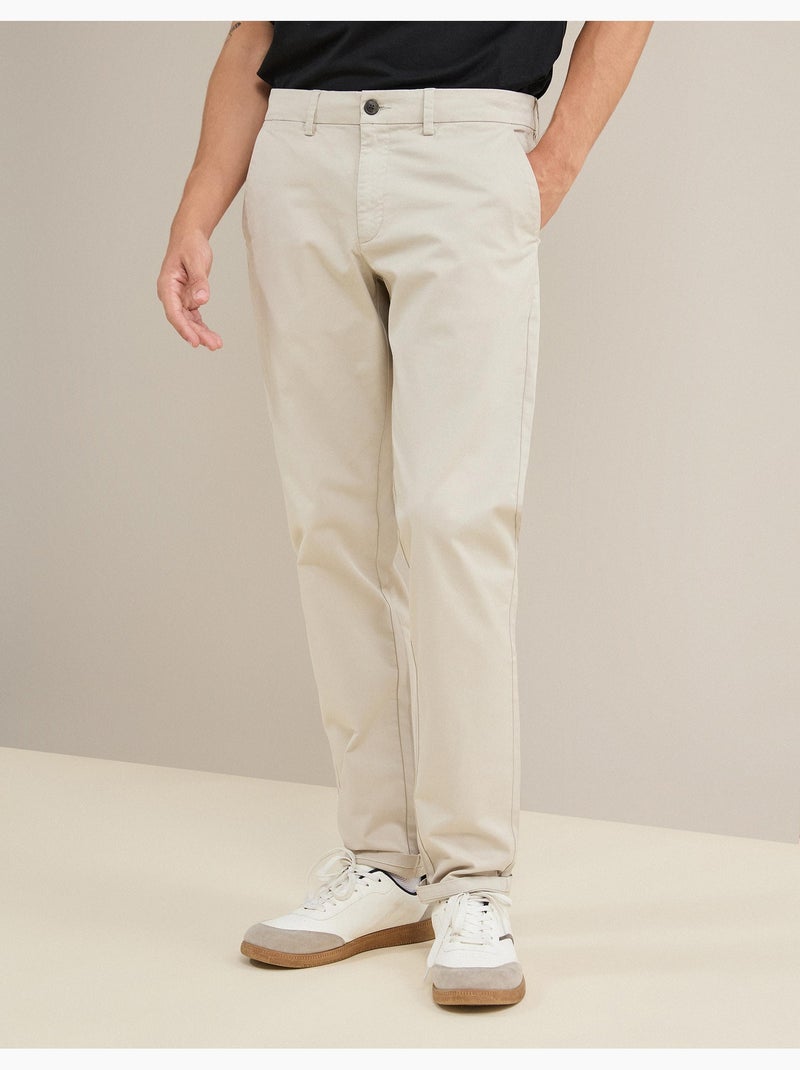 Pantal?n chino slim, MO Fashion Gris - Kiabi