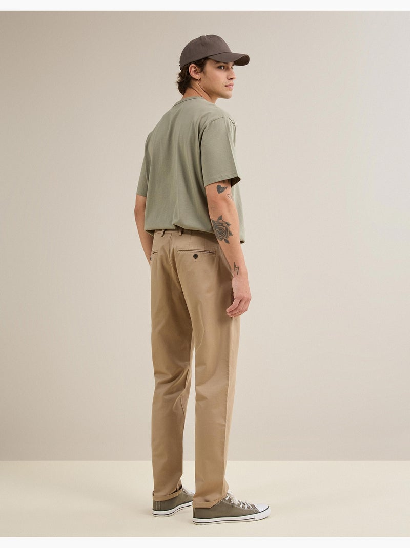 Pantal?n chino slim, MO Fashion Marr?n - Kiabi