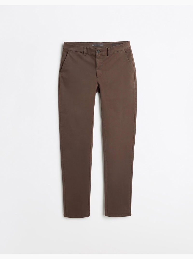 Pantal?n chino slim, MO Fashion Marr?n - Kiabi