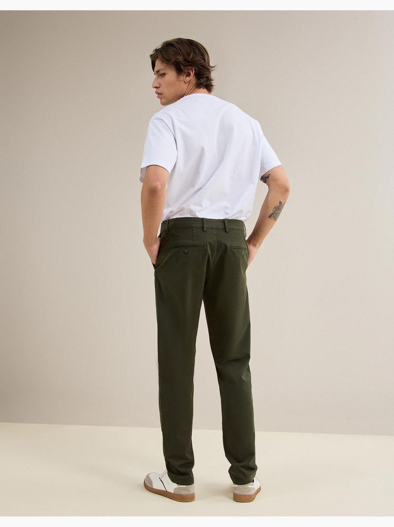 Pantal?n chino slim, MO Fashion Verde - Kiabi