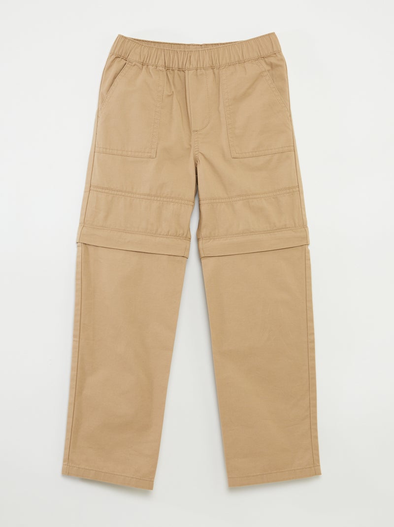Pantalón 2 en 1 - colección fácil de poner BEIGE - Kiabi