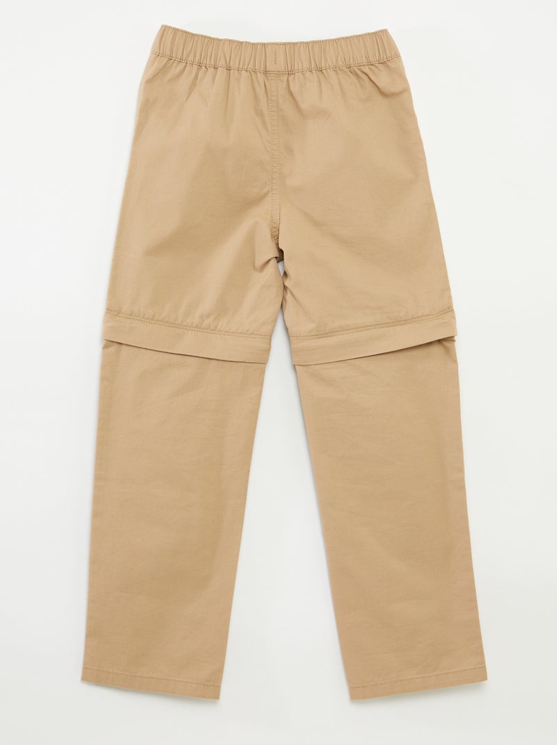 Pantalón 2 en 1 - colección fácil de poner BEIGE - Kiabi
