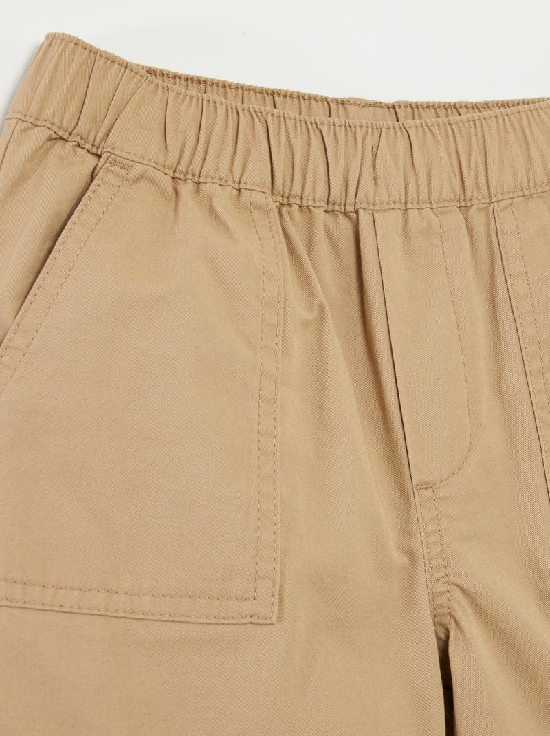Pantalón 2 en 1 - colección fácil de poner BEIGE - Kiabi