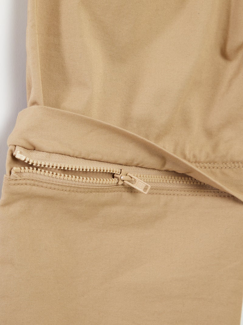Pantalón 2 en 1 - colección fácil de poner BEIGE - Kiabi