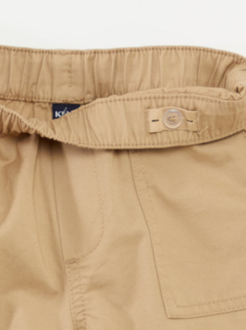 Pantalón 2 en 1 - colección fácil de poner BEIGE - Kiabi