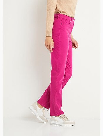 Pantalón recto de cinco bolsillos de algodón elástico - Afibel
