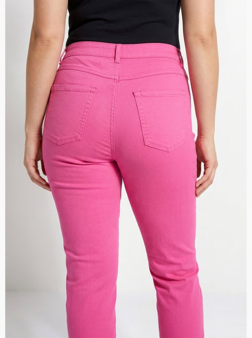 Pantalón 5 bolsillos recto de algodón elástico - Afibel - Kiabi Pantalón 5 bolsillos recto de algodón elástico - Afibel - Kiabi