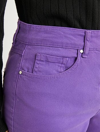 Pantalón recto de cinco bolsillos de algodón elástico - Afibel