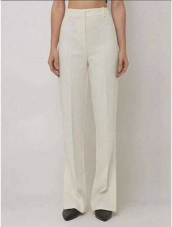 Pantalón acampanado de cintura alta premium