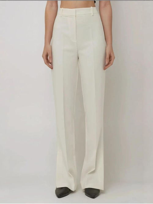 Pantalón acampanado de cintura alta premium - Kiabi Pantalón acampanado de cintura alta premium - Kiabi