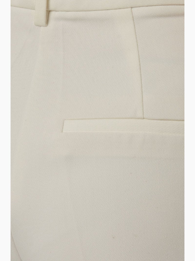 Pantalón acampanado de cintura alta premium hiccup Blanco - Kiabi