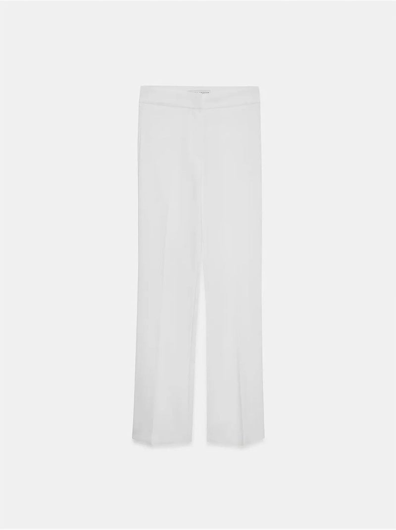 Pantalón acampanado de tiro alto dilvin Blanco - Kiabi