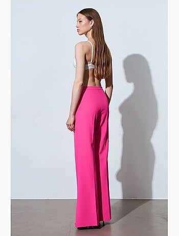 Pantalón acampanado de tiro alto dilvin