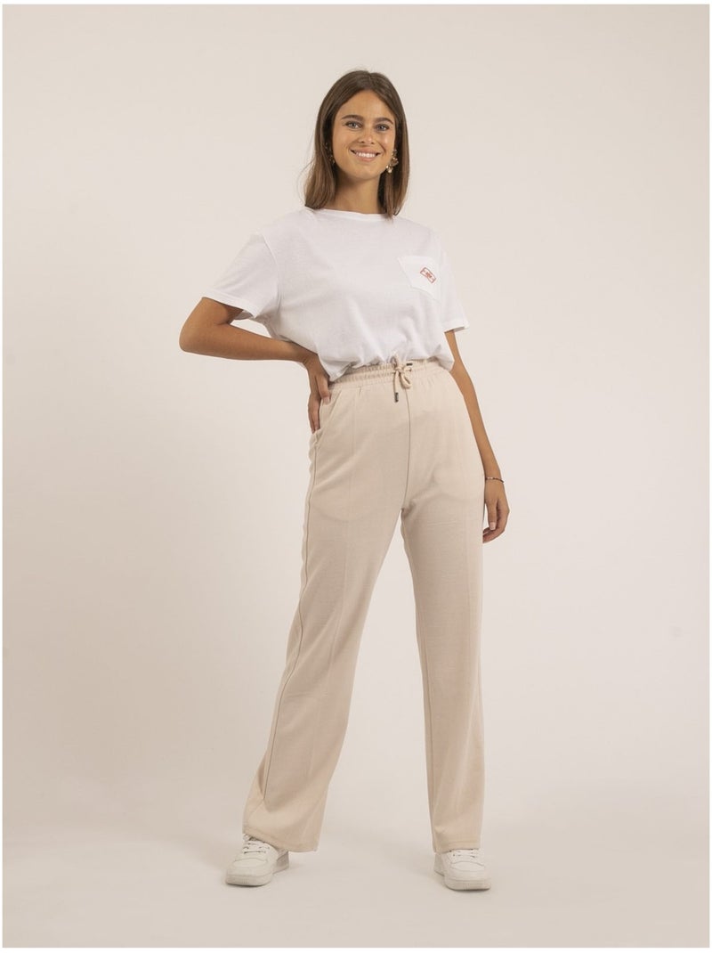 Pantalón acampanado ERILIA Crudo - Kiabi