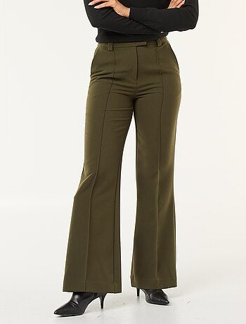 Pantalón acampanado liso