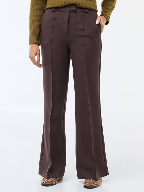 Pantalón acampanado liso - Kiabi