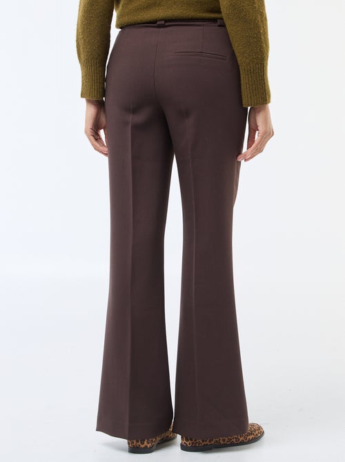 Pantalón acampanado liso - Kiabi