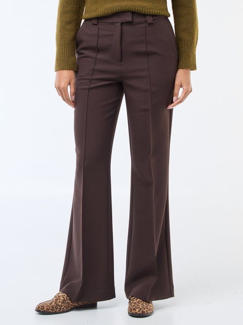 Pantalón acampanado liso - Kiabi