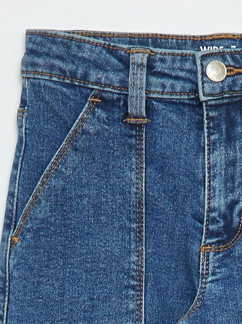 Pantalón ajustado con bolsillos con solapa - corte + cómodo - Kiabi