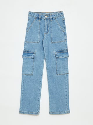 Pantalón ajustado con bolsillos con solapa - corte + cómodo