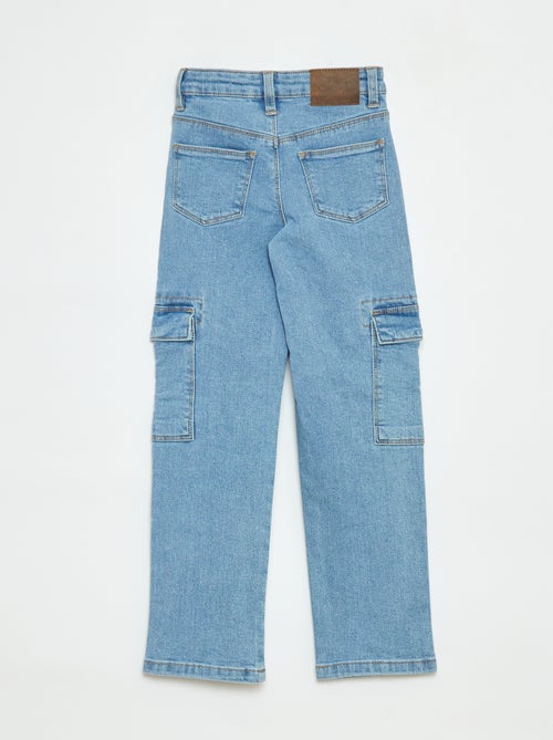 Pantalón ajustado con bolsillos con solapa - corte + cómodo - Kiabi