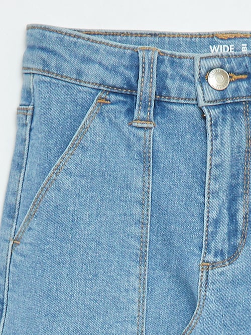 Pantalón ajustado con bolsillos con solapa - corte + cómodo - Kiabi