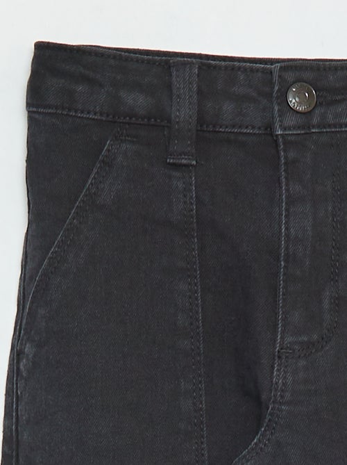 Pantalón ajustado con bolsillos con solapa - corte + cómodo - Kiabi