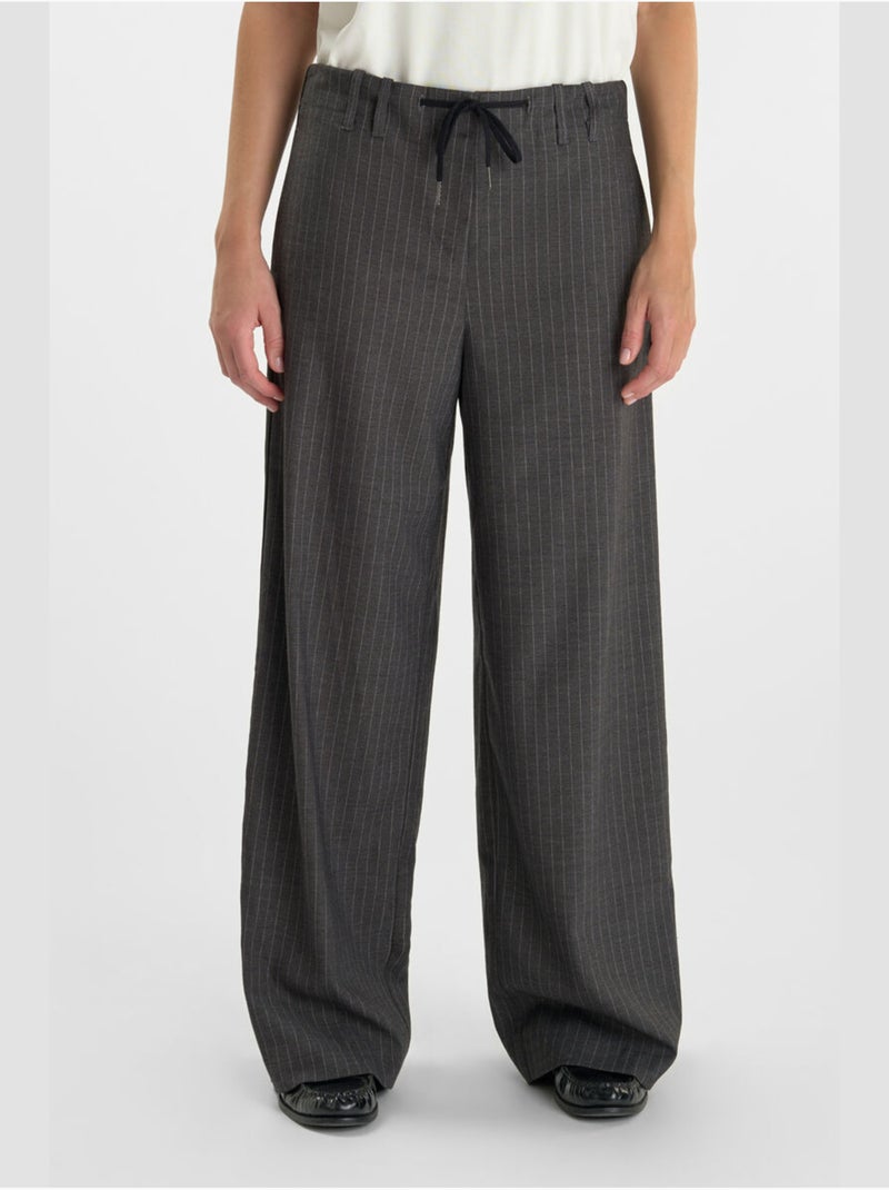 Pantalón amplio y holgado LILOU Gris - Kiabi