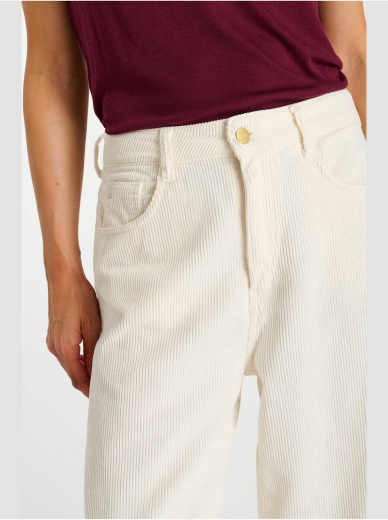 Pantalón amplio y holgado rinavelv Blanco - Kiabi