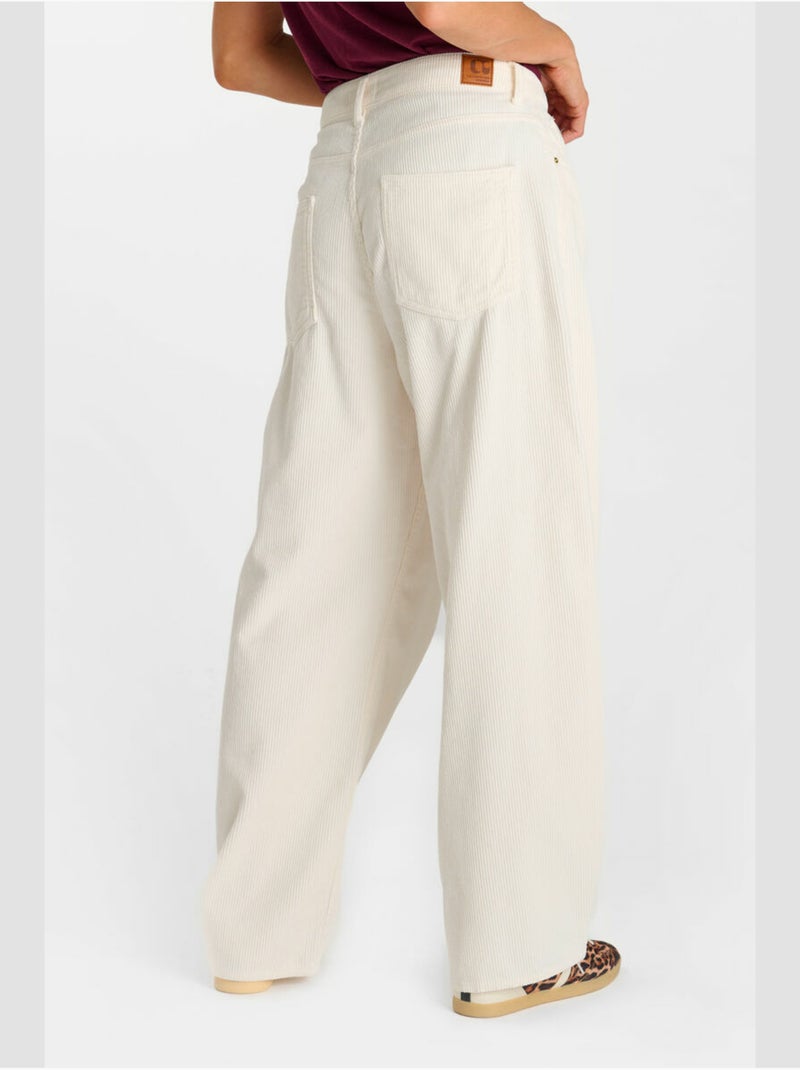Pantalón amplio y holgado rinavelv Blanco - Kiabi