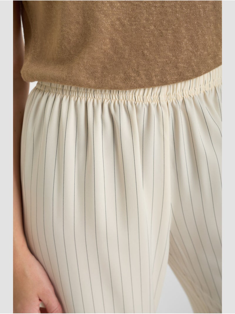 Pantalón amplio y holgado sidia Beige - Kiabi