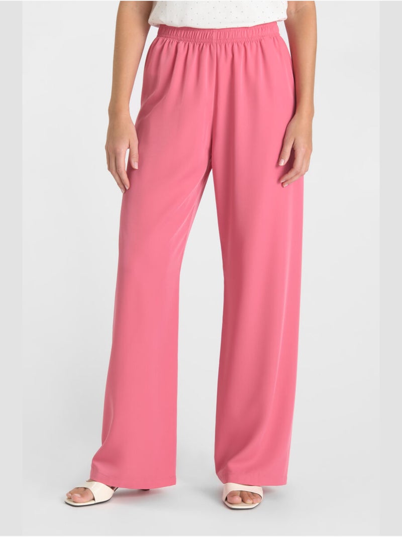 Pantalón amplio y holgado SIDIA Rosa - Kiabi
