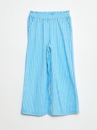Pantalón ancho a rayas