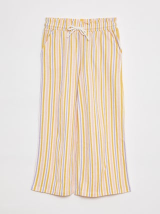Pantalón ancho a rayas