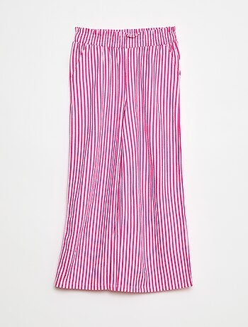Pantalón ancho a rayas