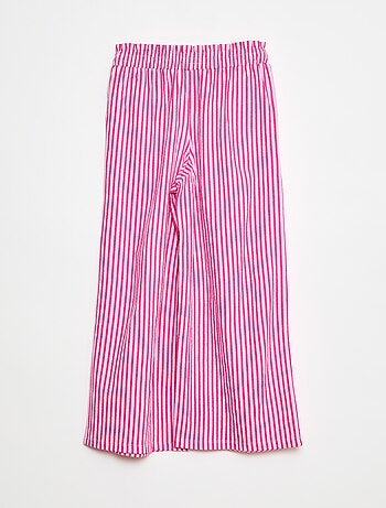Pantalón ancho a rayas