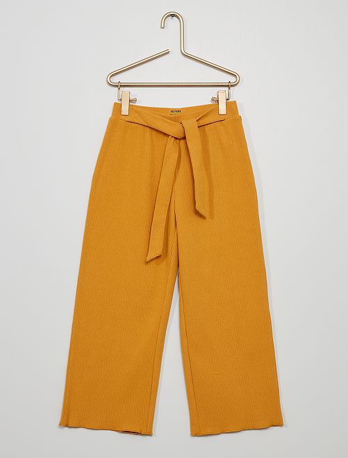 Pantalón ancho - amarillo ocre - Kiabi - 10.00€