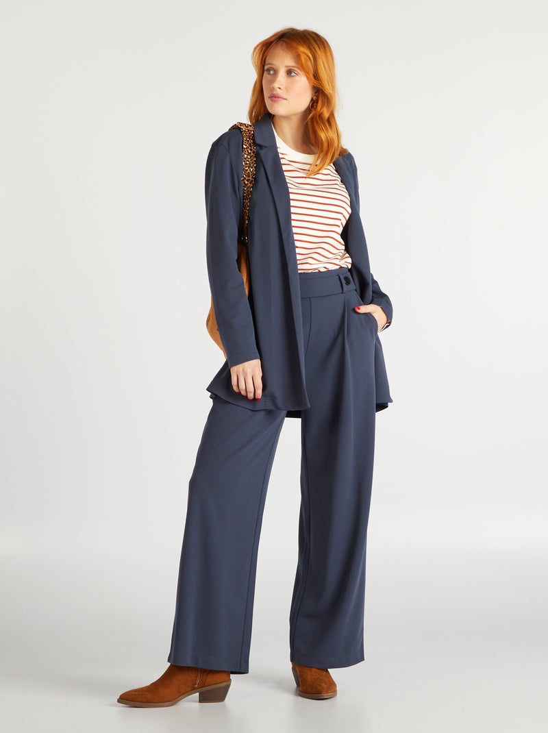 Pantalón ancho AZUL - Kiabi