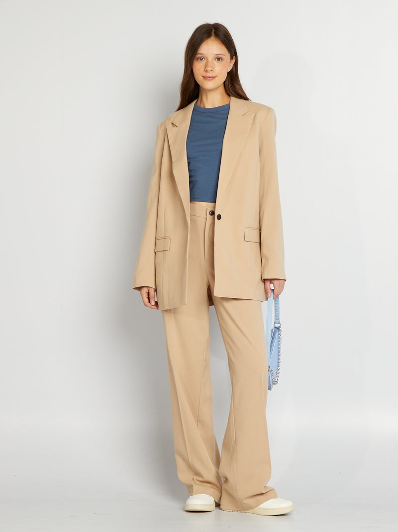Pantalón ancho BEIGE - Kiabi